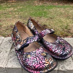 Alegria Paloma Mary Jane FEL-555 Metallic Rose Stained Glass EU 41 / US 10